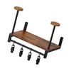 Elegante Portacasco in Legno Naturale da Parete per Decorazione Casa Moderna Installazione Facile Organizer per Stoccaggio