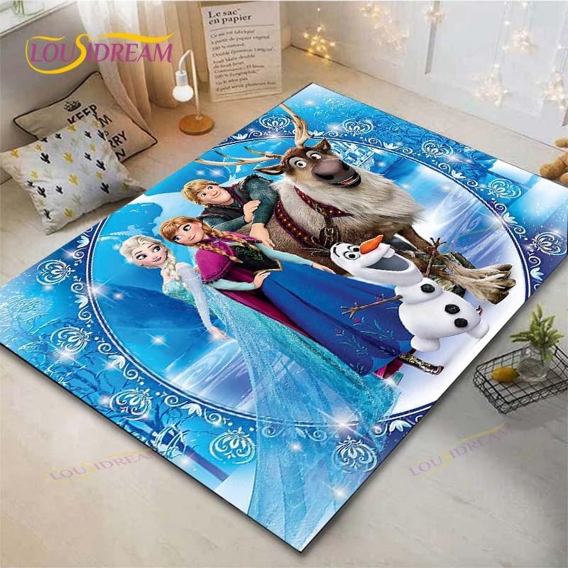 Frozen Anime Carpet Living Room Bedroom Bedside Mat Study Room Computer Chair Home Fashion Floor Mat Area Rug