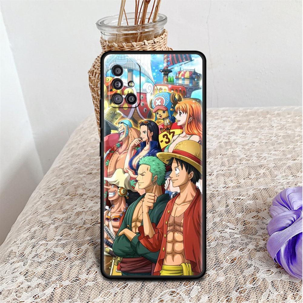 Case For Samsung Galaxy A52 A12 A32 A51 A21s A71 A13 A53 A22 A31 A72 A03 A02s A41 Black Phone Shell One- Piece