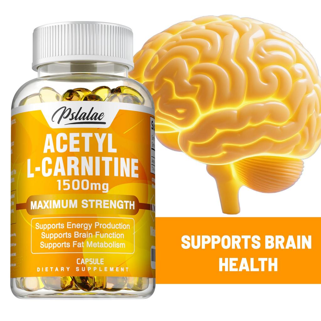 Acetyl-L-Carnitin-Kapseln unterstützen die natürliche Energie, liefern Nahrungsergänzung beim Sport, sind glutenfrei, vegan und für Erwachsene geeignet.