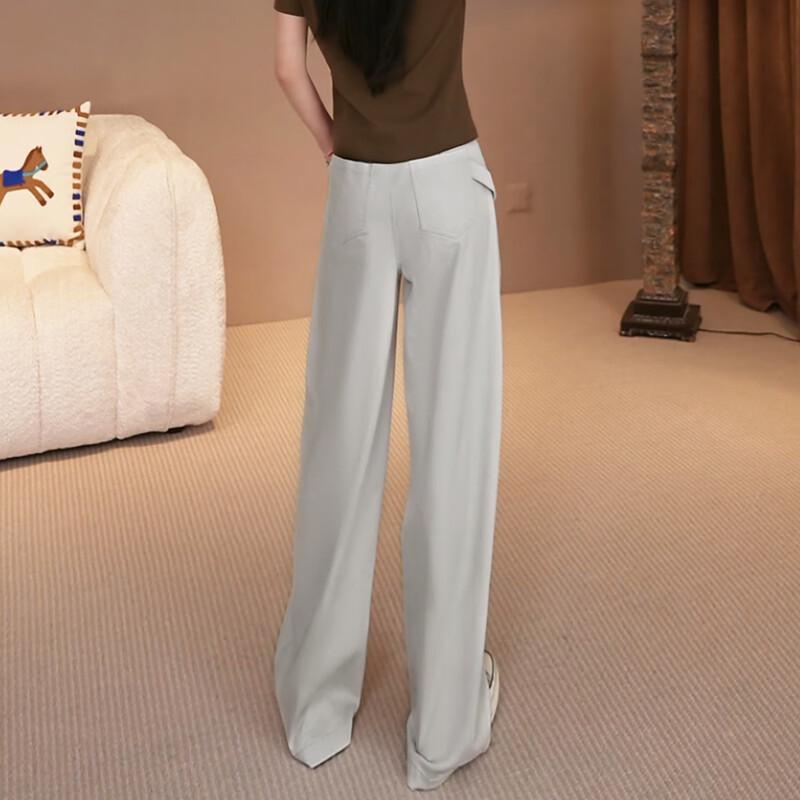 Women's High-Waist Straight-Leg Casual Summer Pants