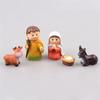 Resin Craft Nativity Scene Table Decors For Festival And Spiritual Home Setting