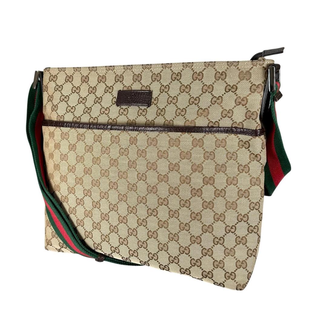 Gucci Sherry Line 189751 Tote Bag Beige Women Used