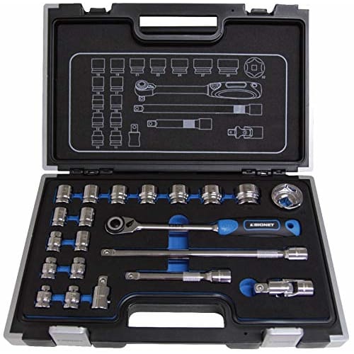 

SIGNET 13137 Набор коротких торцевых головок, 21 предмет, 1/2 шестигранный привод