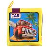 Cartoon Intelligence Development Kid Early Educational Toy Soft Cloth Baby Cognize Book Animal Cars