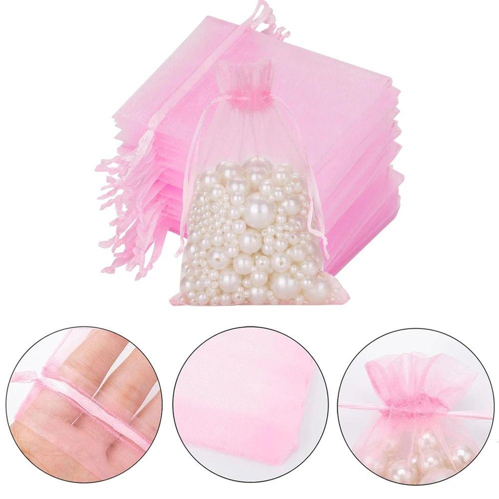 

50pcs Solid Color Drawstring Pouches 7x9/9x12/10x15cm Gifts Bags Durable Jewelry Packaging Wedding 7x9cm-50pcs