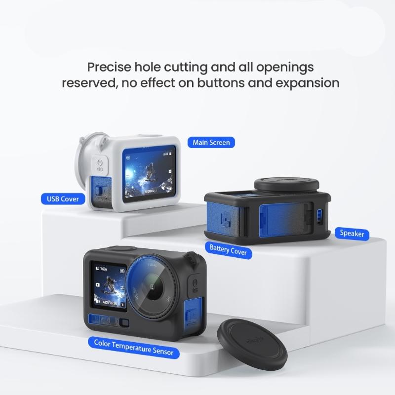 Lightweight Camera Lens Protector Easy Installation Action 6 Degree Protective Housing Skin Sleeve Replacement for Action 6