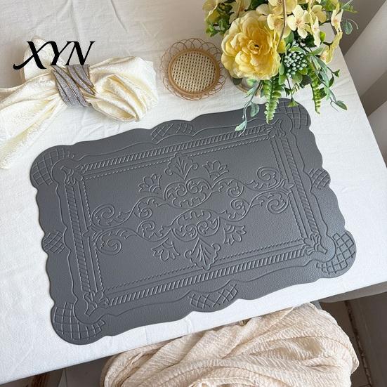 Waterproof Placemat Placemat, Heat Resistant Dinner Table Mats, Non-Slip Non-slip Embossed Decorative Kitchen for Dining Thermal Insulation