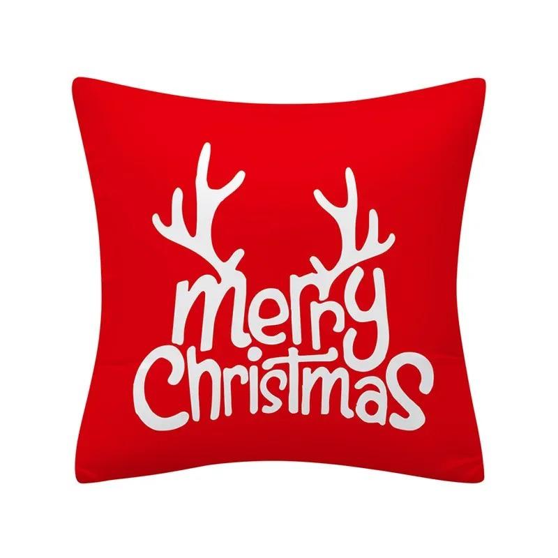 Christmas Themed Pillowcases Car Accessories Office Santa Claus Living Room Sofa Home Pillowcases