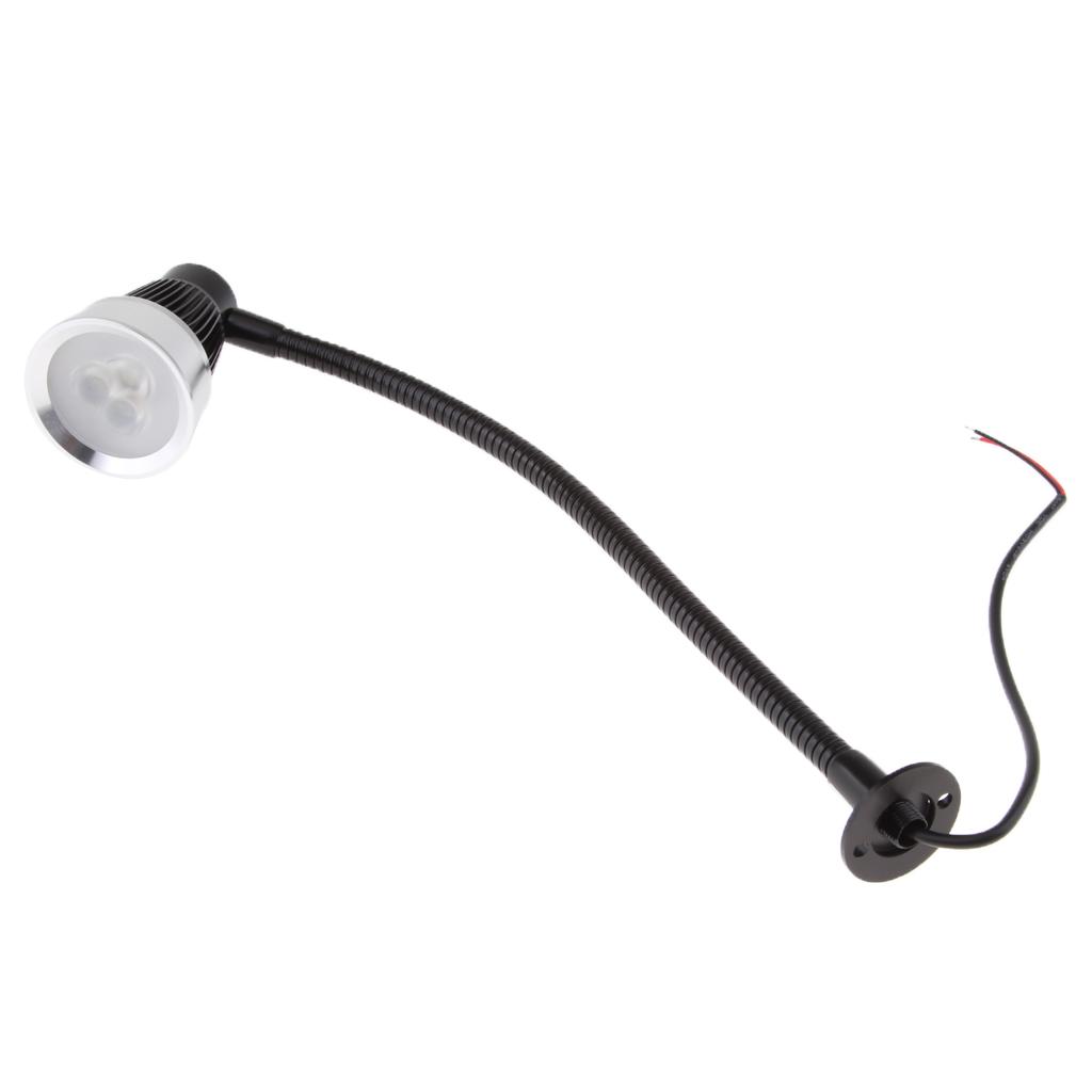Flexible Gooseneck LED Reading Chart Light Adjustable Marine RV Bedroom Lamp Interior Lighting for Bedside Home Office