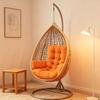 Waterproof Egg Chair Cushion Thicken Patio Hanging Basket Chair Cushion Egg Chair Cushion with Armrests for Indoor Outdoor Basket Swing