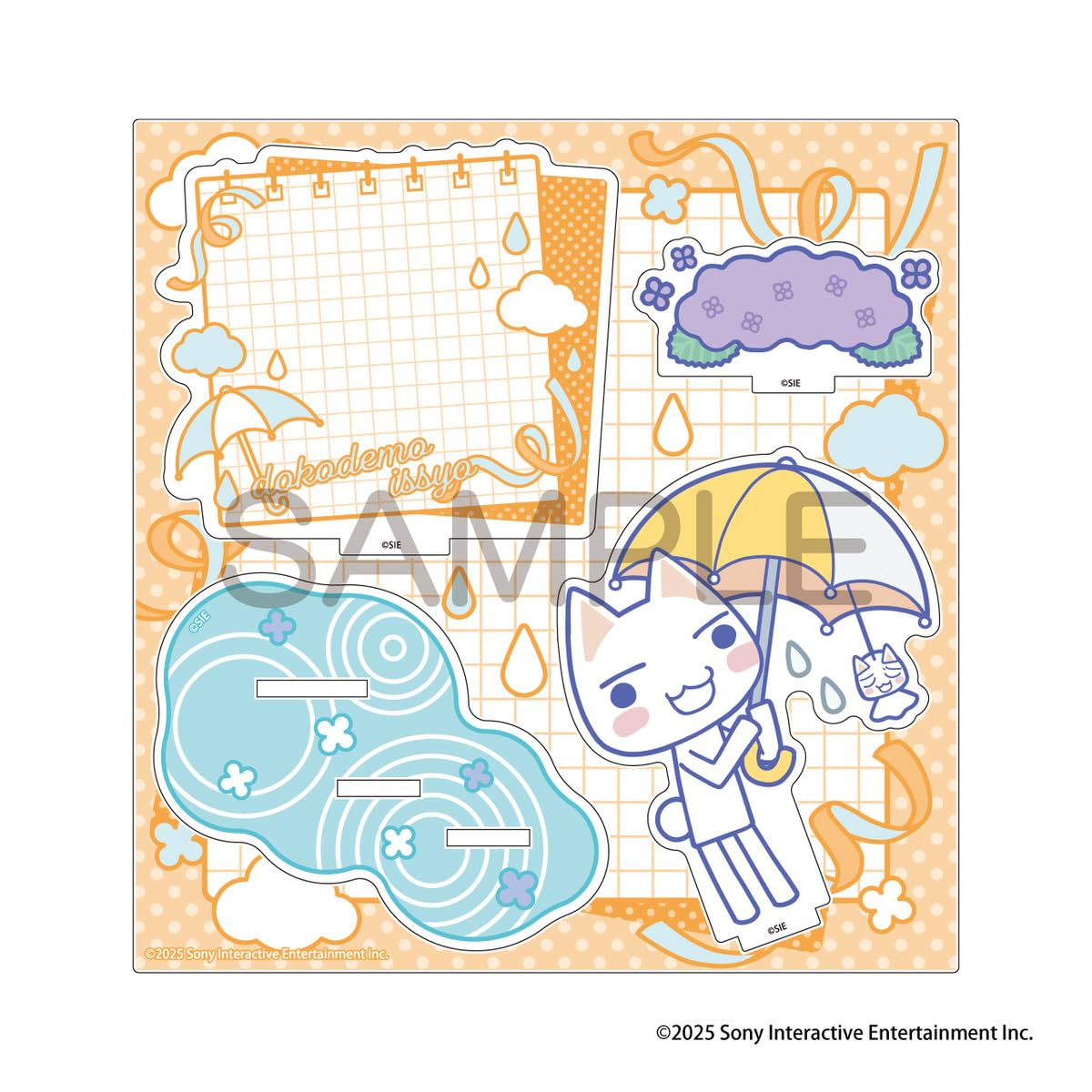 

Algernon Products Rainy Season Shower Toro W150 x H155mm Acrylic Dokodemo Issho (Umbrella Version) Approx.