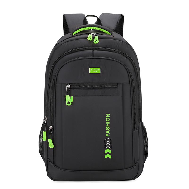 

Backpack Men s High Quality Casual Simple Wear-resistant Multi-layer Travel Backpack High School Student School Bag зелений