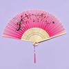 Traditional Folding Fan for Summer, Portable Folding Fan for Hanfu Dance, Qipao Show, New Chinese Style, Portable Gift Bamboo Fan