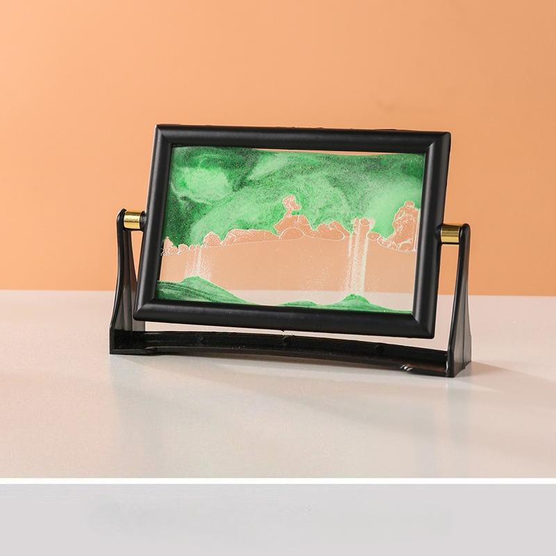 Charmantes Stil 3D Sanduhr - Rotierende Glas-Sandkunst, Einzigartige Heim- und Bürodekoration, Perfektes Weihnachtsgeschenk, Ideal für Raumdekoration