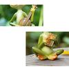 Resin Frog Statue Creative Miniatures Figurine Crafts Animal Sculpture  Rockery