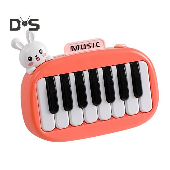 15 Keys Pocket Piano Mini Electronic Piano with Illuminated Keys for Kids Portable Music Instrument Children's Early Education Toy