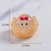 Mikrolandskap Søt Selvlysende Eggeskall Kylling Søt Kylling DIY Smykker Blindpose Tilbehør Skrivebord Bil Dekor