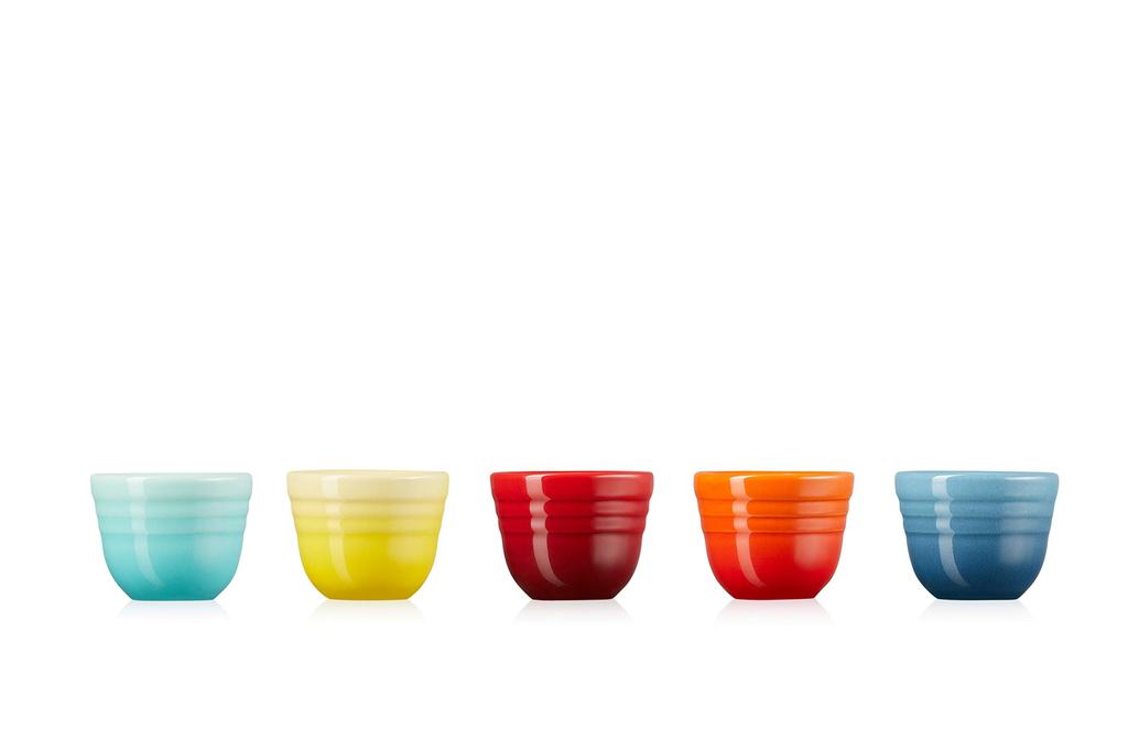 Le Creuset SAKE Set with Tokkuri and Ochoko, Rainbow