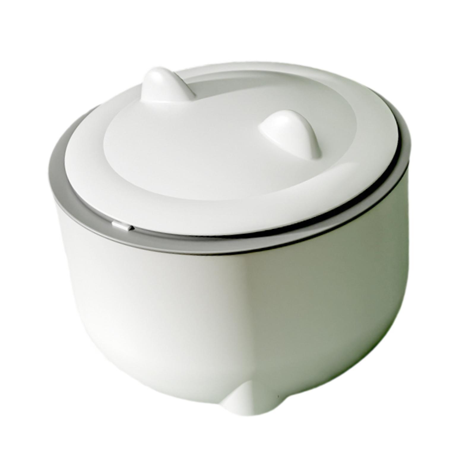 

Mini Waste Container for Desktop Use Garbage Bin for Coffee Table Study Area белый