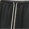 SUBHUMAN Men's Dark Series: Ivory White Cropped Harem Knitted Pants - Summer Casual Fashion