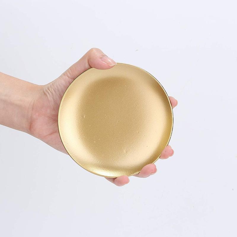 Mini Nordischer Goldener Eisenleuchter Kreativ Einfach Geometrische Untertasse Romantisches Kerzenglas Heim Hotel Tischdekoration