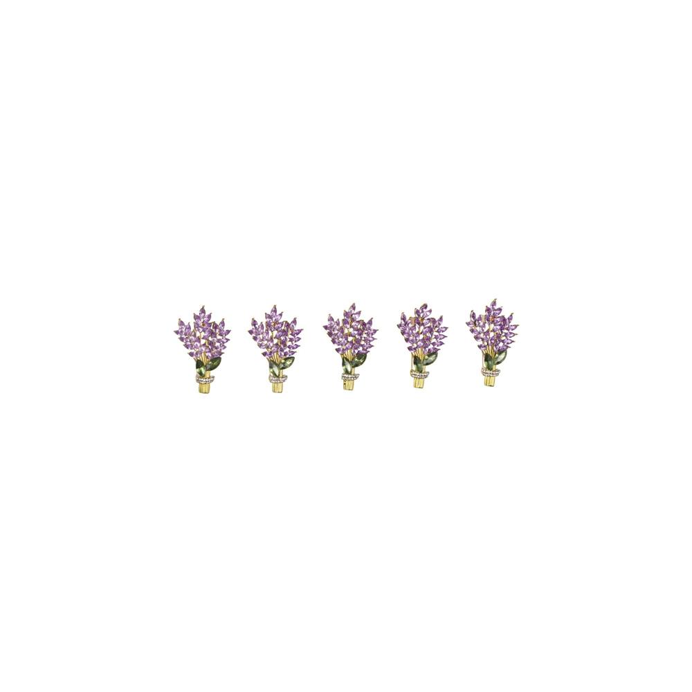 Crystal Lavender Brooch Lavender Crystal Lavender Lapel Pins Lavender Women Brooch  Women