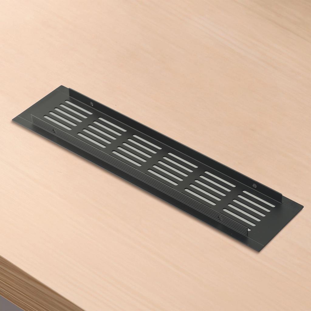 60mm Lüftungsgitter Lüftungsgitter Schwarz Schrank