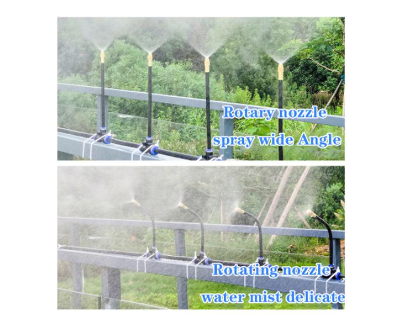 Universal Adjustable Micro-Atomizing Sprinkler Set for Irrigation, Cooling, and Humidification