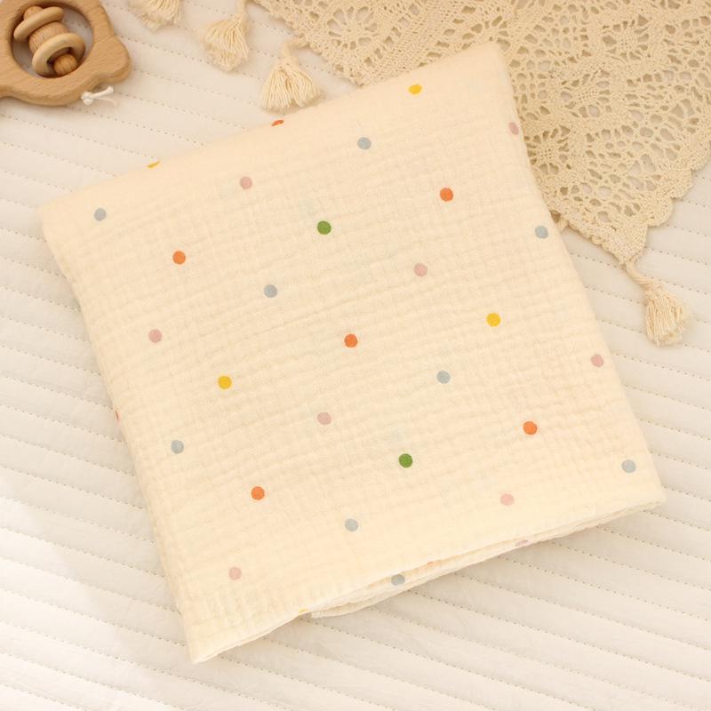 Infant Swaddle Blanket: Pure Cotton Muslin, Double Layer, 80x80, Cartoon Print 80*80