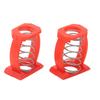 2pcs Folding Stem Clamp Knob Adjustment Spring Support Folding Bike Stem Fixing C Clamp Spring Accessories Red