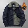Hiver Homme Laine Épaissie Rembourrée Coton Chaud Veste Cachemire Revers Simple Boutonnage Cargo Veste Rembourrée Coton