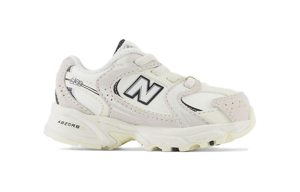 New Balance Zapatos de Bungee Cómodos Resistentes a la Abrasión Bajos para Niños Pequeños Ecrú Bebé y Niño Pequeño IZ530CT