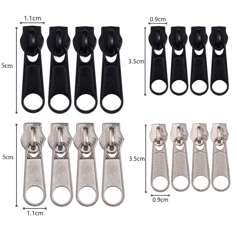 3# 5# 8# 10# Zipper Head Zipper Repair Kit Easy Fix Zipper Slider Head Puller Closure Universal Replacement Broken Wearable