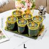 ZISIZ Sealed Grain Storage Jar with Tray