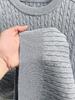 Men's Casual Loose Fit Round Neck Short Sleeve Knit T-shirt - Spring/Summer Solid Color Pullover