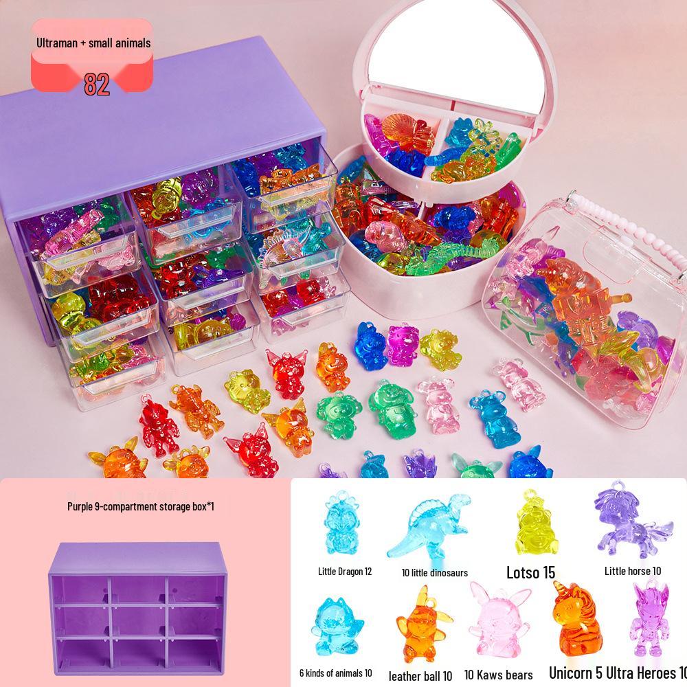 Handmade DIY Beading Kit for Kids: Educational Bracelet & Necklace Craft Set with Glass Beads