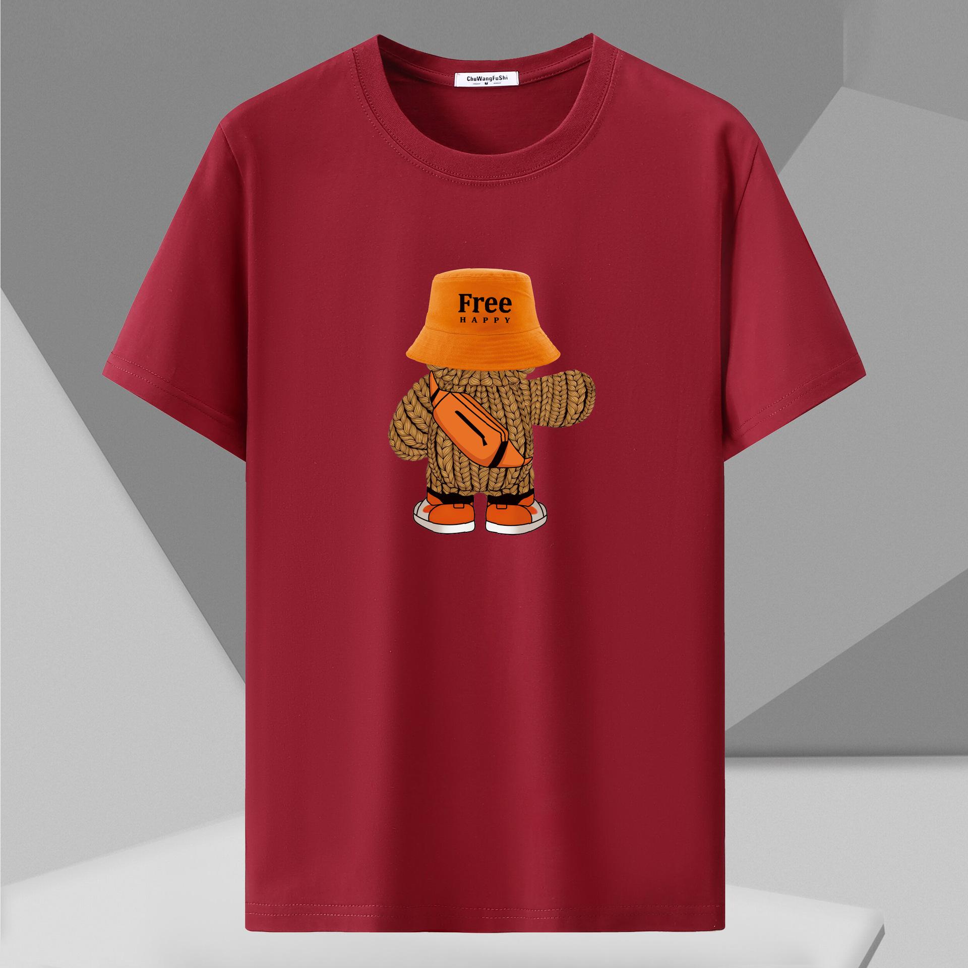 

Дуже велика чоловіча бавовняна футболка різних кольорів – повсякденна та стильна футболка 12XL для домашнього одягу 9XL червоний