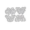 4 Schmetterlinge Rahmen Metall Silbern Schablone Präge Stanzformen Für DIY Scrapbooking Papieralbum Kartenherstellung