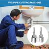 NEW 2pcs PVC Pipe Threader Kit 3/4 Pipe Threader External Cutter 1/2 & 3/4 Dies For Hose Electric Drill Metal Craft Home Repair