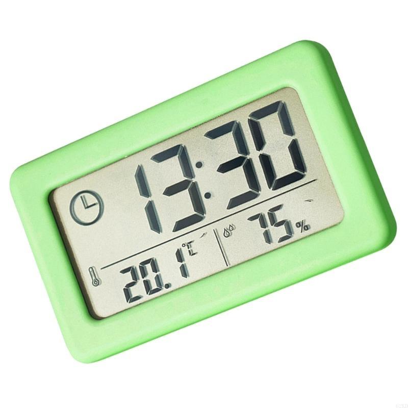 62KD Modern Desk Clock with Thermometers and Hygrometer Meter Functions