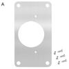 Hinge Repair Plate Anti-Rust Multi-Hole Hardware Stainless Steel Hinge Repair Plate with Fixing Screws for Kitchen Cabinet