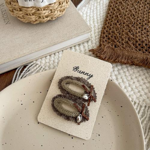 Cartoon Embroidery Children's Hairpin Cute Mushroom Girl Bangs Side Clip Hairpin Hair Clip Kids Hair Accessories Headwear