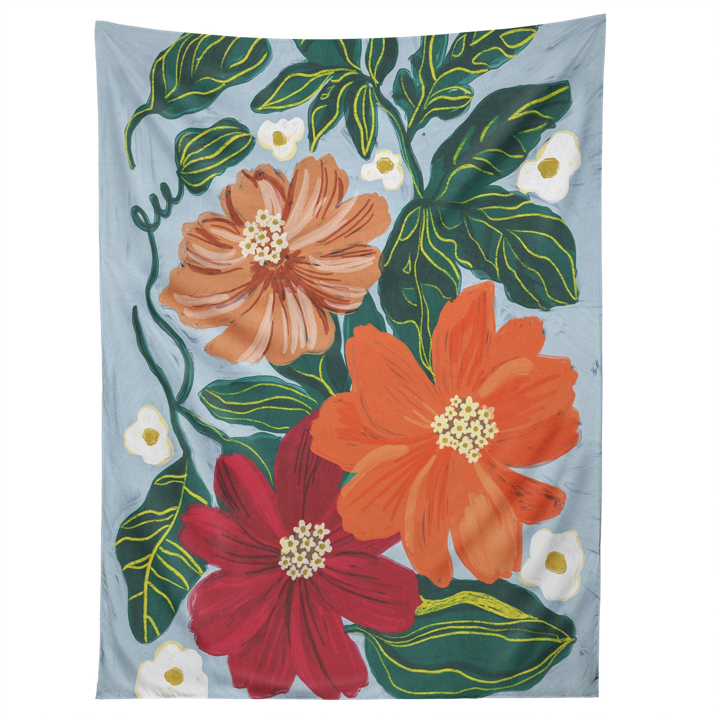 IN FULL BLOOM II tapestry 75x100