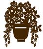 2. Flowerpot pendant, flowers, openwork decoration, COLORS