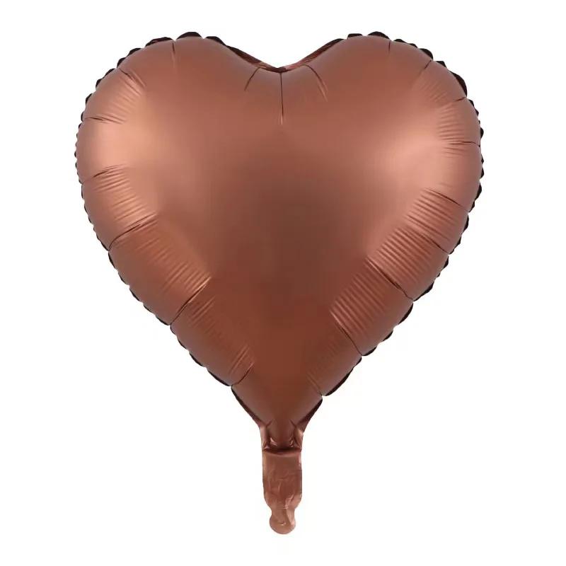 Palloncini Foil Cuore Oro Rosa 18 pollici Gonfiabili Elio Palloncini Decorazione Matrimonio Festa di Compleanno Palloncino Forniture Baby Shower