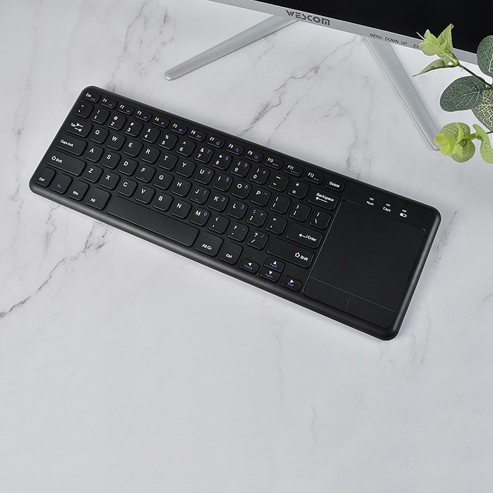 2.4G wireless keyboard with Multifunctional touchpad 78 Key ultra thin office Portable Keyboard for Windows Android