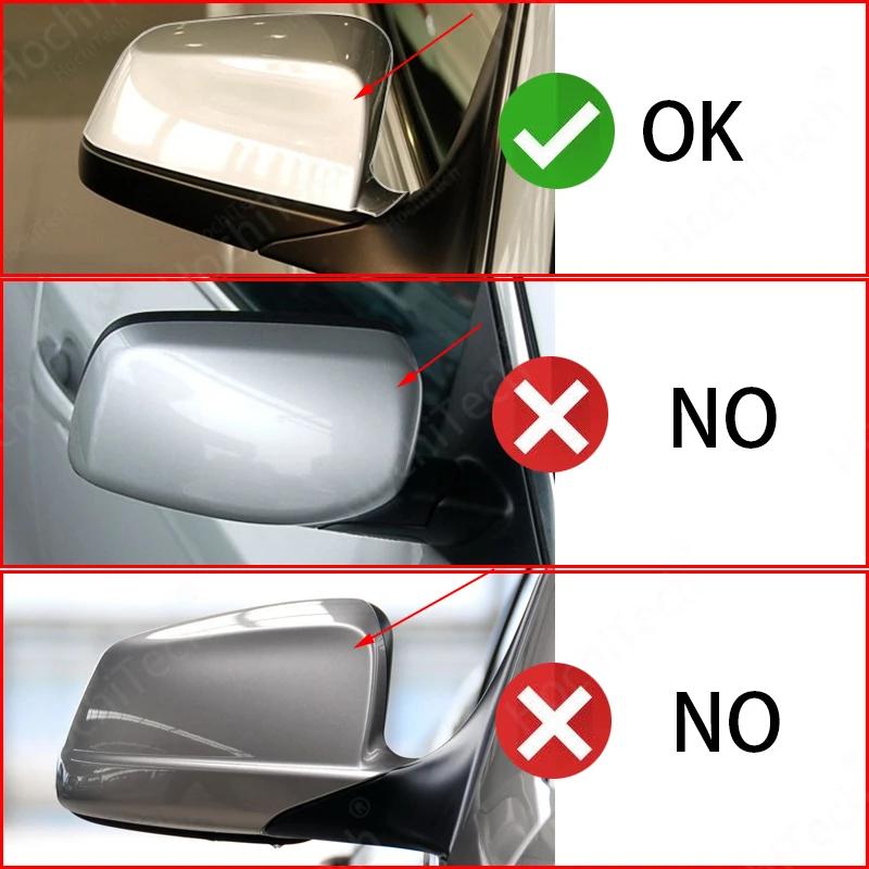 Pro BMW řady 5 6 7 E60 E61 E63 E64 F06 F07 F10 F11 F13 F01-F04 Vzor karbonových vláken Černý kryt bočního křídla zpětného zrcátka