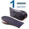 Unisex Invisible Height Increase Insoles: Shock-Absorbing, Deodorant, Breathable Air Cushion Half Pads