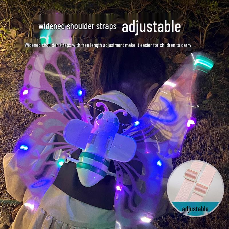 Luminous Musical Butterfly Wings - Angelic Back Decoration for Kids' Performances